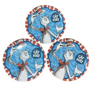 2003 Dr Seuss The Cat in the Hat Melamine Children Plate by Zak Movie 8”